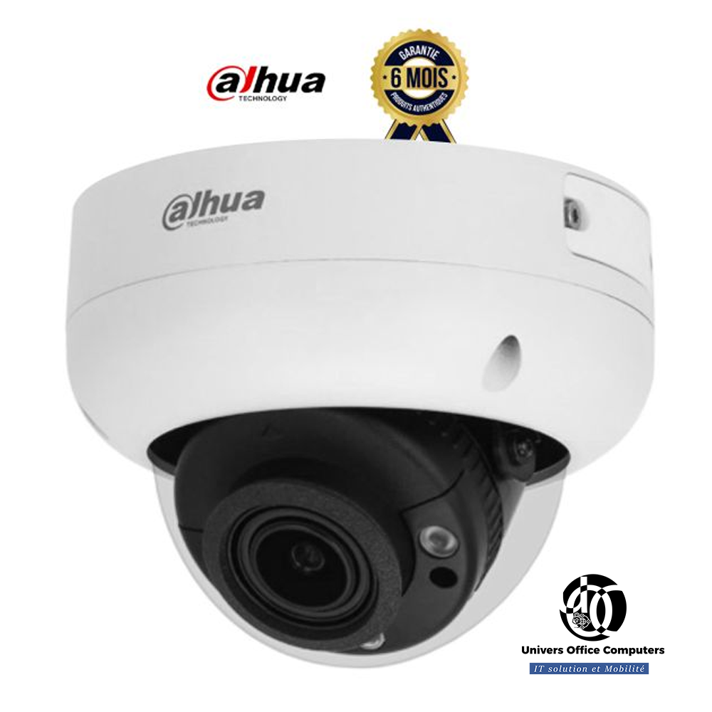 Caméra de surveillance IP Dome - Dahua IPC-HDBW3441R-ZAS - 4MP - WizSense à Focale Variable - 6 Mois