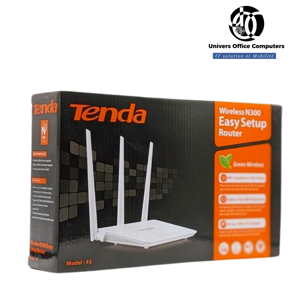 Routeur WiFi Tenda - F3 - N300 Mbps - 3 Antennes - 5 dBi - 3 Ports LAN - Modes Répéteur et Point d'accès - Garantie 6 mois – Image 5