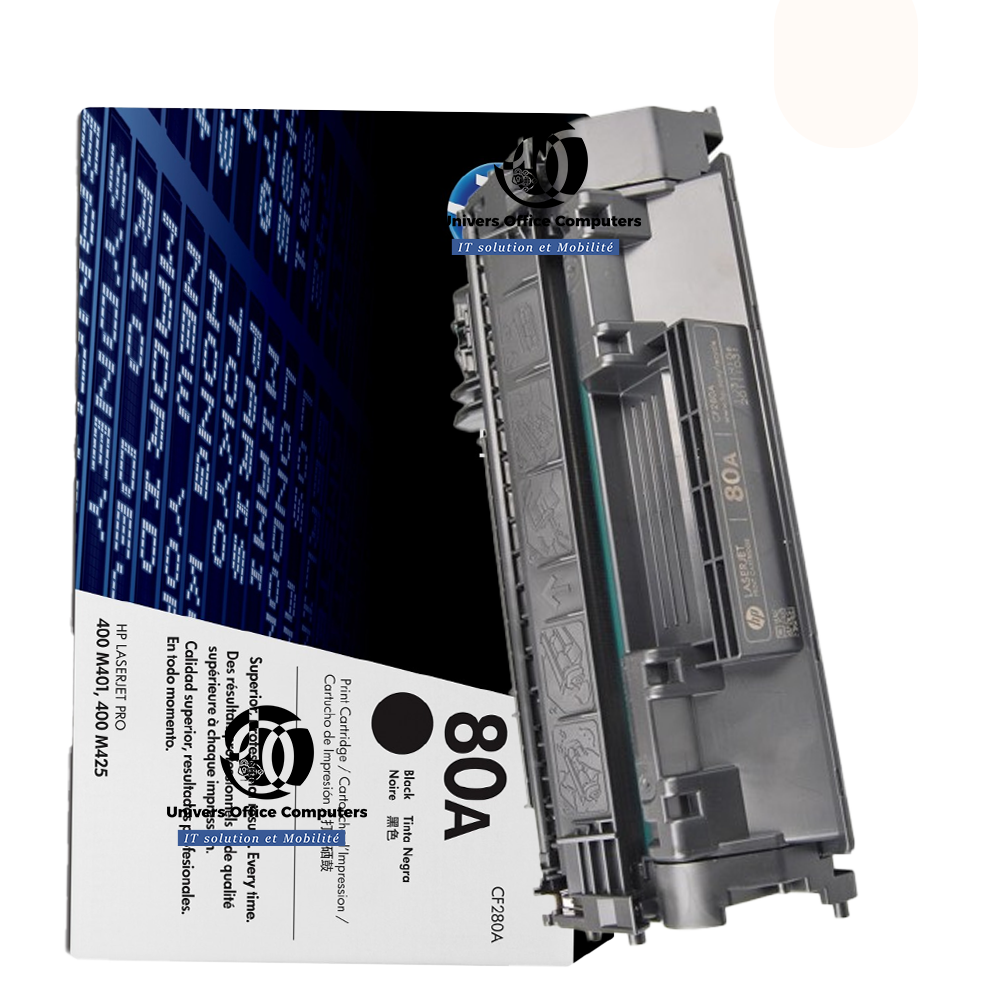 ENCRE HP 80A toner LaserJet noir authentique (CF280A) VENTE AU CAMEROUN – Image 2