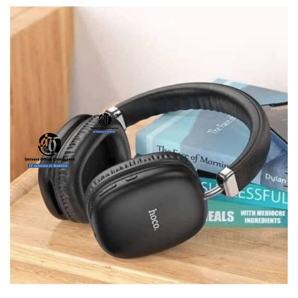Casque sans fil - HOCO W35 wireless headphones - Bluetooth V5.3 - Interface Usb type-C - Prise de carte mémoire - Garantie 03 mois – Image 5